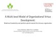 A Multi-level Model of Organizational Virtue Development...Relational Leadership (Uhl-Bien, 2006; Fletcher, 2012) Ethics of Care (Noddings, 2013) • Relational, concrete acts in provision