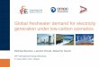 Global freshwater demand for electricity generation …...Global freshwater demand for electricity generation under low-carbon scenarios The energy and water nexus • Energy and water