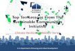 Top Ten Lessons From The Sustainable Communities Initiative · Top Ten Lessons From The Sustainable Communities Initiative . Disclaimer ... Hoboken, NJ: developed a Green Infrastructure