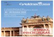 Hofburg Conference Center, Vienna, Austria · MOBILE APPLICATION Get all information you need at your fi ngertips with the Cytokines 2019 Mobile Application. It is available for free
