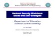 Archived: National Security Workforce: Issues and DoD Strategies … · 2019-04-30 · Defense Research and Engineering National Security Workforce: Issues and DoD Strategies National