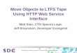 Move Objects to LTFS Tape Using HTTP Web Service Interface · 2019-12-21 · A 2011 HiSeq-2000 scanner generate 20TB per month A typical security camera - 105GB of data per day. City