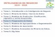 INTELIGENCIA DE NEGOCIO - UGR...INTELIGENCIA DE NEGOCIO 2019 - 2020 Tema 1. Introducción a la Inteligencia de Negocio Tema 2. Minería de Datos. Ciencia de Datos Tema 3. Modelos de