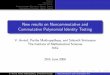 New results on Noncommutative and Commutative …partham/CCC08.pdfV. Arvind, Partha Mukhopadhyay, Srikanth Srinivasan Noncommutative and Commutative PIT. Outline Introduction Automata