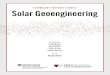 TECHNOLOGY FACTSHEET SERIES Solar Geoengineering · Solar geoengineering could have further impacts on air quality, the ozone layer, and stratospheric dynamics, which would vary depending