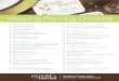 Wedding Planning Checklist - papermarketmonroe.com€¦ · Favor Boxes/Bags Favor Cards & Tags Ribbons Wine Labels Cake Boxes Cupcake Wraps/Boxes Picture Frames Favor Fans Matches