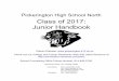 Class of 2017: Junior Handbook · June 11, 2016 May 6, 2016 May 7 – 20, 2016 SAT Test Dates Registration Deadline Late Registration Deadline Oct. 3, 2015 Sept. 13, 2015 Sept. 18-22,