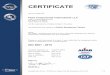 Fluid Components International LLC...Annex to certificate Registration No. 10002737 QM15 Fluid Components International LLC 1755 La Costa Meadows Drive San Marcos, CA 92078 United
