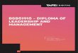 BSB51915 – DIPLOMA OF LEADERSHIP AND MANAGEMENT€¦ · BSB51415 – Diploma of Project Management BSB50415 – Diploma of Business Administration . The BSB5 19 15 - Diploma of