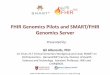 FHIR Genomics Pilots and SMART/FHIR Genomics Server · DSTU = Draft Standard for Trial Use STU = Standard for Trial Use . 15 GA4GH SMART FHIR ... • BCH/HMS/Google • DNA Nexus