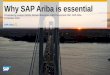 Why SAP Ariba is essential Fo… · In particular, SAP SE or its affiliated companies have no obligation to pursue any course of business outlined in this document or any related