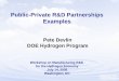 Public Private R&D Partnerships Examples · Project Mgmt PV Mfg R&D Project Mgmt Industry R&D Partner Industry R&D Partner Industry R&D Partner Industry R&D Partner ... ($5.47/Wp
