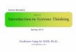 Topic-02 Introduction to Systems Thinking - KOCWcontents.kocw.net/KOCW/document/2015/chungbuk/kimsanguk/... · 2016-09-09 · Introduction to Systems Thinking Topic-02 System Dynamics