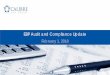 EBP Audit and Compliance Update - Calibre CPA Group · • Applies to financial statement audits of employee benefit plans subject to ERISA • Intended to improve the value and relevance