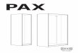 PAX · 2020-06-12 · Щоб запобігти перекиданню цих меблів, їх слід міцно прикріпити до стіни за допомогою механізмів,