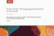 Cloud Oracle Engagement · 2019-10-10 · Introduction to the Integration 3 2 Introduction to the Integration Overview of Oracle Engagement Cloud and JD Edwards EnterpriseOne Integration