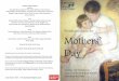 Mothers day programe - Wild Apricot · 2017-10-28 · BOGORODITSE DEVO Sergei Rachmaninov (1873-1943) Queen's Park Singers HEIRLOOM Kathleen Raine (1908-2003) read by Liz Till VILLAGEOISES
