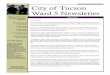 City of Tucson Ward 5 Newsletter · more than 9,000 jobs since taking office as your Ward 5 Councilmember. Raytheon, Costco, Walmart, GEICO, VXI Tucson, Alorica Pharmaceutical, HomeGoods