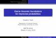 Game-theoretic foundations for imprecise probabilities Vovk.pdfModern martingales Duality The problem of points and Pascal’s solution The two approaches to probability to back to