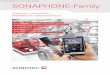 E instruments SONAPHONE-Family · 2019-10-08 · SONAPHONE Pocket The compact ultrasonic testing device SONAPHONE Pocket is characte- ... guide 22 mm BS20-1, long waveguide 150 mm