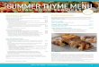 UTAH FOOD SERVICES · PDF file 2018-02-16 · 801 5130226 utahfoodservices.co Plated Breakfast 1 Summer Thyme Menu UTAH FOOD SERVICES Breakfast Buffets Classic Continental The Scrambler