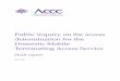 Public inquiry on the access determination for the ... FAD Draft... · 8 ACCC, Public inquiry on the access determination for the Domestic Mobile Terminating Access Service: Position