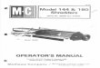 MATHEWS COMPANY · 2018-10-18 · MATHEWS MPANY s2.oo Model 144 & 180 Shredders (Serial No. 36855 thru 47009) Model 180SB OPERATOR'S MANUAL Form NO, Revision 2. October 1986 (Replaces