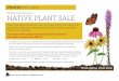 DuPage Forest Preserves NATIVE PLANT SALE...NATIVE PLANT SALE We’re changing our sale for 2020. The sale will be preorders with scheduled curbside pickups only. We will not have
