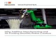 WHITEPAPER - Robotics Business Review · 2019-12-06 · PLAYERS IN THE 3D PRINTING MARKETPLACE. ... WHY ADDITIVE MANUFACTURING AND 3D PRINTING BENEFITS ROBOT CREATORS As new materials,
