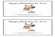 Happy Birthday To You! - Carl's With Words/Happy Birthday... · PDF file 2019-10-22 · Happy Birthday To You! Written by Cherry Carl and Illustrated by Ron Leishman ... We bake a