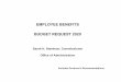 EMPLOYEE BENEFITS BUDGET REQUEST 2020 ... Core‐‐Workers' Compensation Transfer 192 Core‐‐Workers' Compensation/SIF Tax 200 Increase‐‐Workers' Compensation Tax Increase