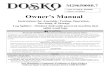 Owner’s Manual - Dosko · Towing: 1. Read Instructions Review towing safety instructions in your vehicle manual. 2. Check Tires Make sure tires are fully inflated and in good repair