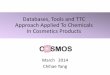 Databases, Tools and TTC Approach Applied To Chemicals In ... · Cosmetics Inventory •A reference (look-up) list for defining substances used in cosmetics products ─Cosmetics-related
