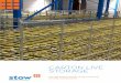 CARTON LIVE STORAGE · FLOW SYSTEM WITH ORDER PICKING TUNNEL AND PALLET STORAGE SYSTEM Two carton flow systems face one another in such way that this results in a picking aisle in