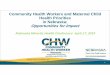 Community Health Workers and Maternal Child Health Priorities in …dhhs.ne.gov/Documents/Karsting CHWs.pdf · 2019-11-14 · Most frequent chronic health condition of children Has