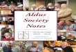 Aldus Society Notesaldussociety.com/wp-content/uploads/2020/01/Aldus... · e Aldus Society is planning a “Homecoming” with former members, Th speakers and friends on April 9,