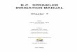B.C. SPRINKLER IRRIGATION MANUAL - British Columbia · 2015-11-17 · B.C. Sprinkler Irrigation Manual . Figure 7.1 Centre Pivot Application and Soil Intake Rate Patterns . Source: