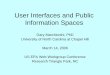 User Interfaces and Public Information Spacesils.unc.edu/~march/EPA_slides.pdfGary Marchionini March 14, 2006 Highlights • Design and Power – Screen real estate wars – Branding