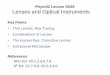 Phys102 Lecture 25/26 Lenses and Optical Instrumentsmxchen/phys1021003/P102LN2526B.pdf · • The Human Eye; Corrective Lenses • Compound Microscope References SFU Ed: 33-1,2,3,6,7,9