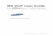 WE VoIP User Guide - Samsung Electronics America...2014/12/15  · WE VoIP call using a data packet network (4G/LTE). Some carriers do not permit VoIP calls over their 4G network