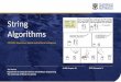 String Algorithms - teaching.csse.uwa.edu.au...• String a sequences of characters and symbols. Many different applications require fast processing of such data: – Search and regular