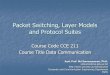 Packet Switching, Layer Models and Protocol Suites · 2.1.2 Principles of Protocol Layering Let us discuss two principles of protocol layering. The first principle dictates that if
