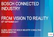 BOSCH CONNECTED INDUSTRY FROM VISION TO REALITY · Consumer Goods One of worlds largest auto-Motive supplier Leading in packaging and process technology Leading supplier of power