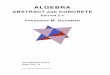 ALGEBRA - CUSSA to Abstract... · 2019-06-05 · 2.7. Quotient Groups and Homomorphism Theorems 133 Chapter 3. Products of Groups 147 3.1. Direct Products 147 3.2. Semidirect Products