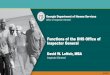 Functions of the DHS Office of Inspector General ... Office of Inspector General Functions of the DHS Office of Inspector General David W. LeNoir, MBA Inspector General 8/23/2017 Georgia