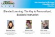 Scalable Instruction Blended Learning: The Key to Personalized, · 2017-12-07 · Blended Learning A formal education program in which a student learns: at least in part through online