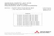 SERVICE PARTS LIST FOR MITSUBISHI ELECTRIC ...-BS...Part information update day For use with the R410A PURY- (E )P sY (S )JM-A (-BS ) Sept. 2015 BWE1011D SERVICE PARTS LIST FOR MITSUBISHI