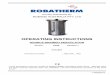 OPERATING INSTRUCTIONS - Roband · quality commercial catering equipment for the food service industry for more than 50 years. Roband products are engineered and manufactured to the