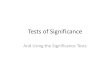 Tests of Significance - Mr. Song's Statisticsdavidsongstat.weebly.com/.../tests_of_significance.pdfTests of Significance And Using the Significance Tests Example: A Great Free-Throw