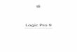 Logic Pro 9 Utilisation du matériel Apogee · Le matériel audio numérique Apogee offre un certain nombre de fonctionnalités avancées qui peuvent être contrôlées à l’aide